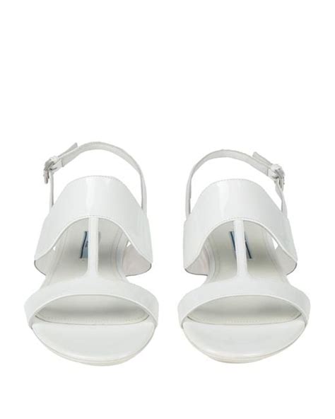 prada white sandals|white Prada sandals women's.